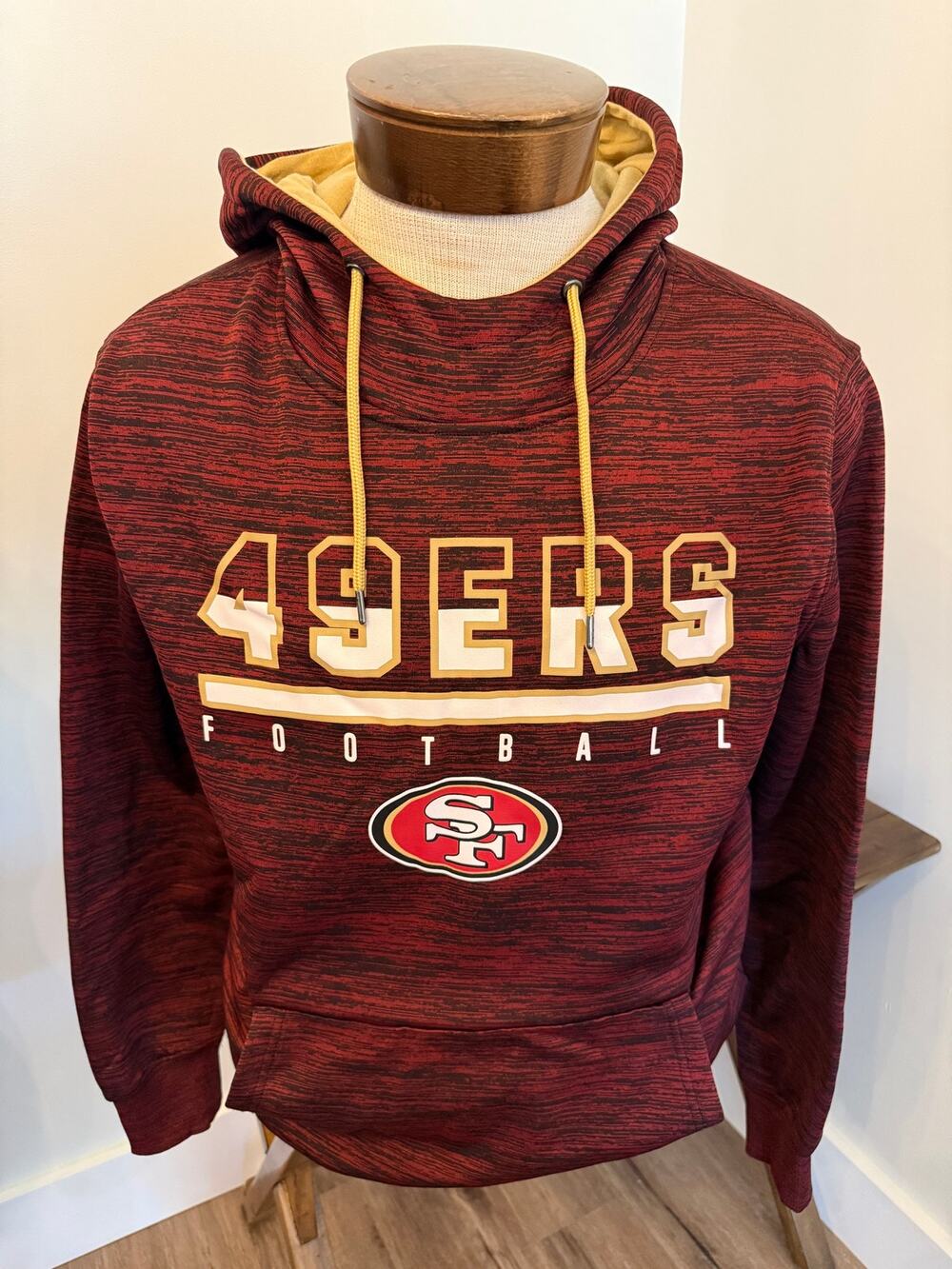 San Fransisco 49ers Men’s NFL Team Apparel Hoodie Heather Size Medium